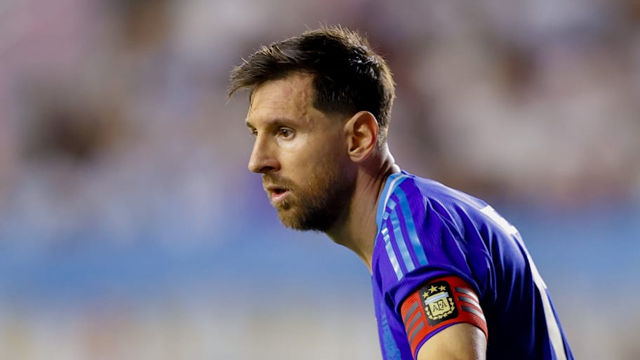 Lionel Messi in action for Argentina.