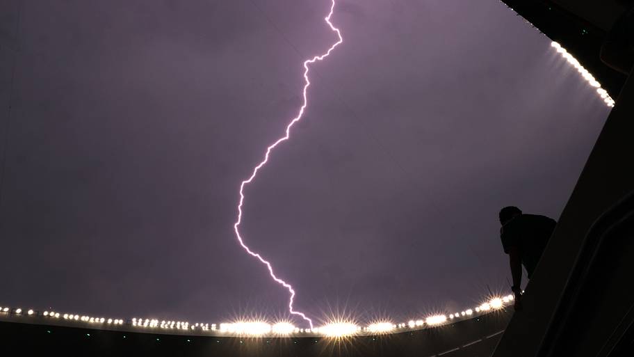 Lightning and thunder on display.