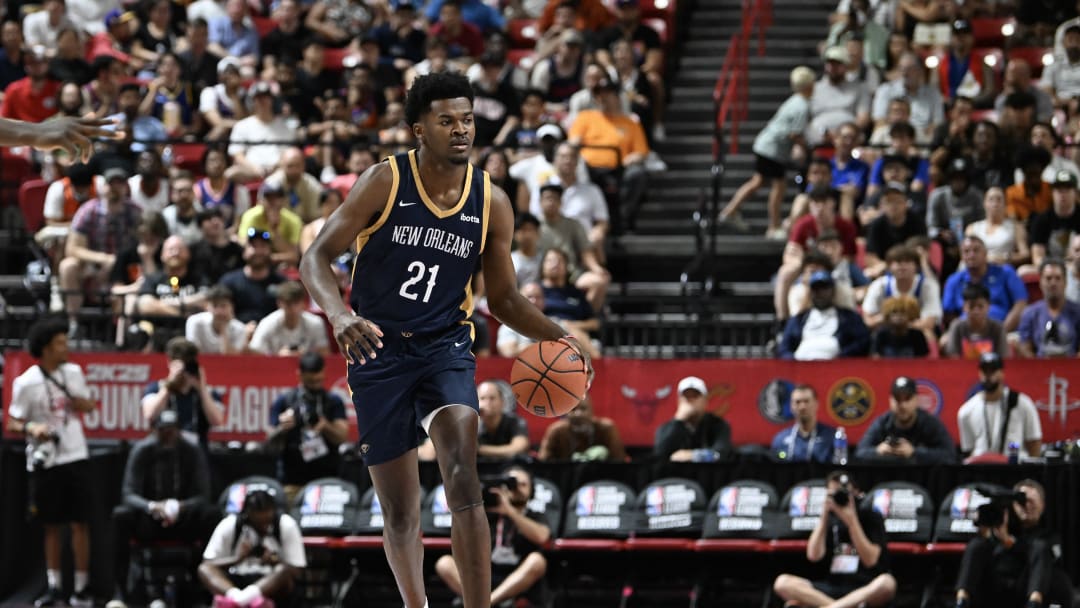 Pelicans rookie center Yves Missi (pictured) versus Minnesota Timberwolves in the Vegas Summer League