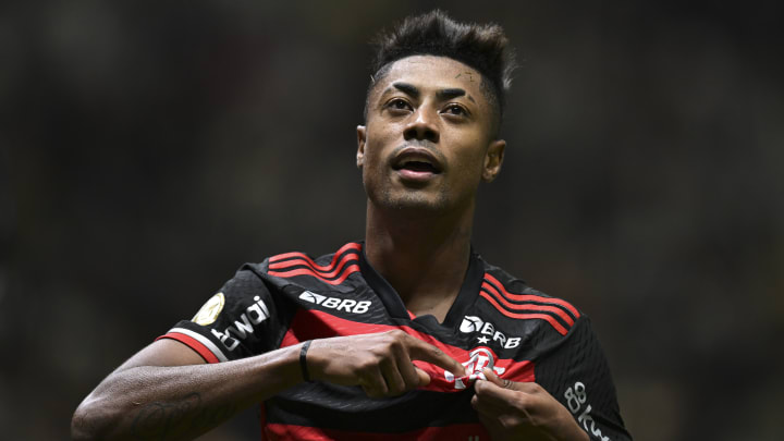 Bruno Henrique marcou dois gols na goleada rubro-negra Bruno Henrique marcou dois gols na goleada rubro-negra