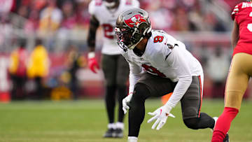 Tampa Bay Buccaneers defensive end Joe Tyron-Shoyinka