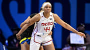 Washington Mystics forward Kiki Iriafen is a solid prop target on Aug. 21.