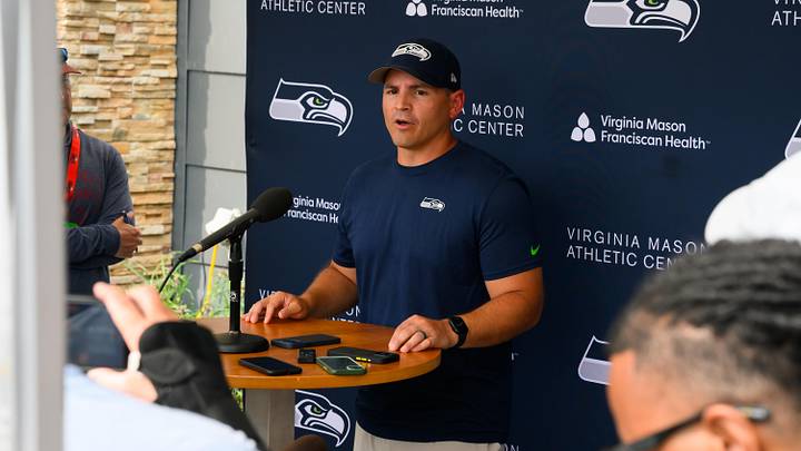 Seattle Seahawks head coach Mike Macdonald
