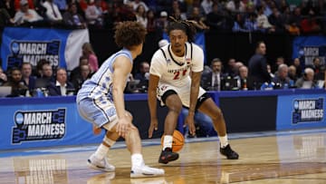 San Diego State Aztecs guard Taj DeGourville (24). 