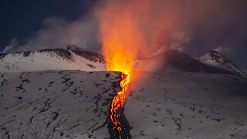 Volcanic activity continues at Mount Etna in Italy