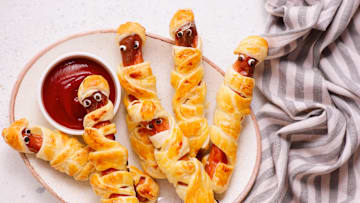 Mummy hot dogs.