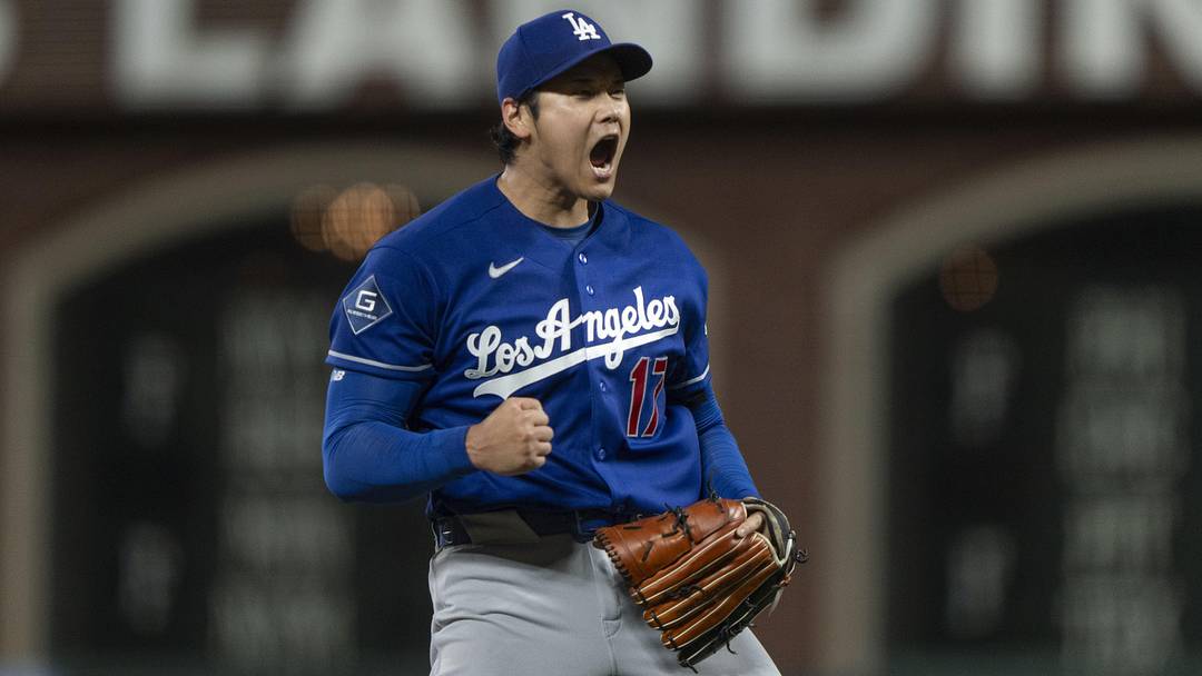Apr 22, 2026; San Francisco, California, USA; Los Angeles Dodgers two-way player Shohei Ohtani (17) reacts after striking out the San Francisco Giants during the sixth inning at Oracle Park. Mandatory Credit: Stan Szeto-Imagn Images Apr 22, 2026; San Francisco, California, USA; Los Angeles Dodgers two-way player Shohei Ohtani (17) reacts after striking out the San Francisco Giants during the sixth inning at Oracle Park. Mandatory Credit: Stan Szeto-Imagn Images