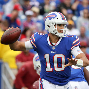 Bills brought in Mitch Trubisky to finish the game against Washington