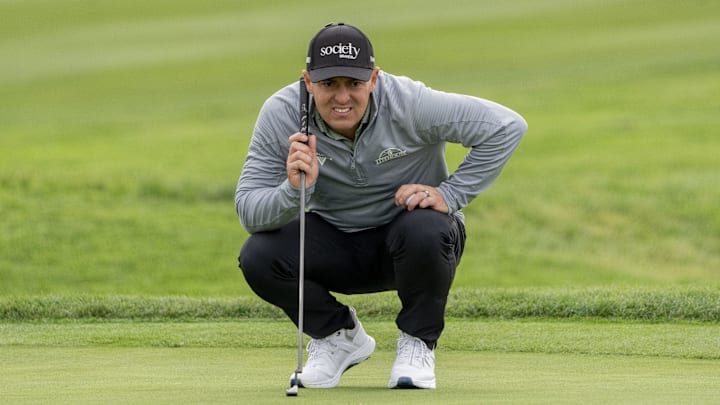 Justin Lower made a hole-in-three at the 17th hole during the first round of the 2025 Players Championship. Justin Lower made a hole-in-three at the 17th hole during the first round of the 2025 Players Championship.