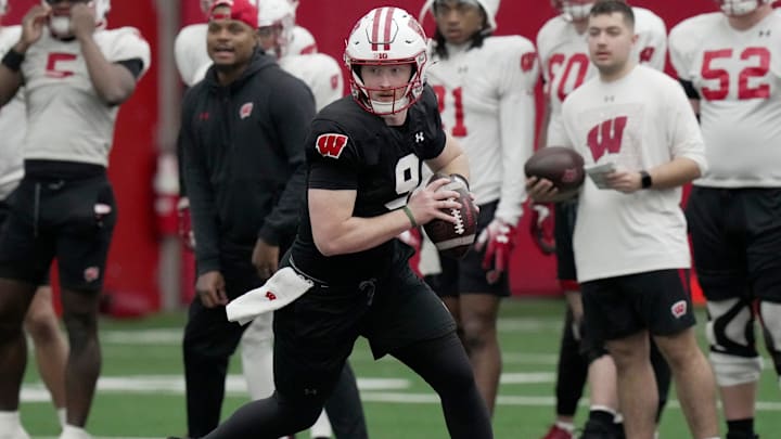 Wisconsin quarterback Billy Edwards Jr. will be on display next weekend during a spring showcase event.