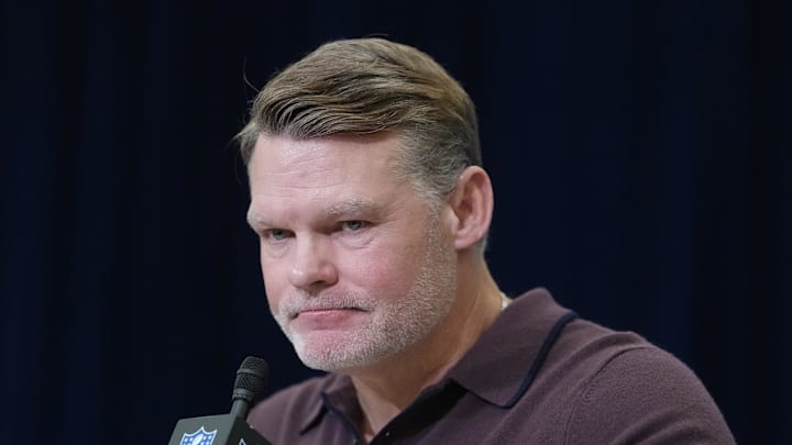 Indianapolis Colts general manager Chris Ballard speaks