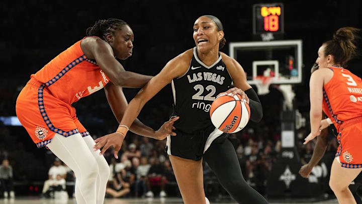 A'ja Wilson became the first player ever to record a 30/20 game on Sunday. 