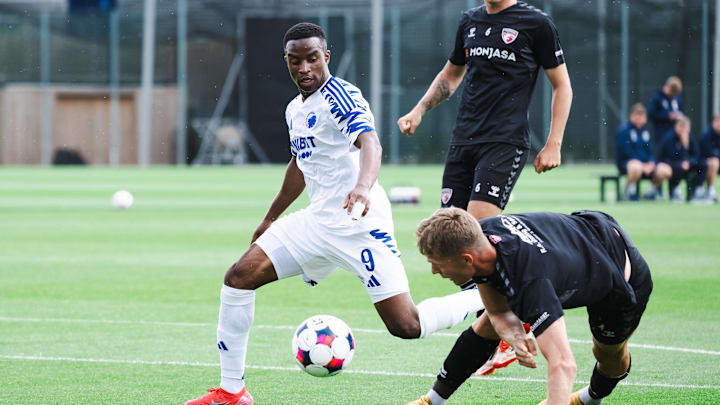 Youssoufa Moukoko bei seinem ersten Spiel für Kopenhagen Youssoufa Moukoko bei seinem ersten Spiel für Kopenhagen