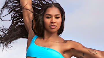 Jordan Chiles was photographed by Ben Horton at The Boca Raton.