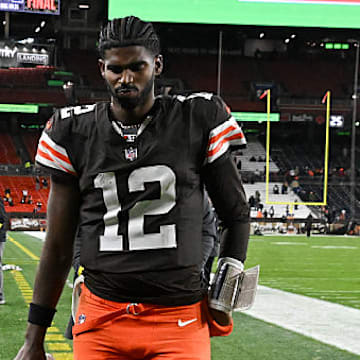 Browns rookie Shedeur Sanders struggled in his regular-season debut during Sunday's loss to the Ravens.