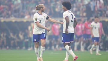 Tim Ream and Chris Richards during the USMNT's 2025 Gold Cup Final loss to Mexico.