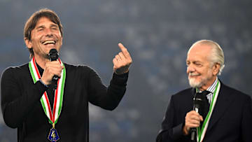 Antonio Conte e Aurelio De Laurentiis Antonio Conte e Aurelio De Laurentiis