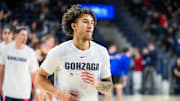 Gonzaga Bulldogs guard Jalen Warley.