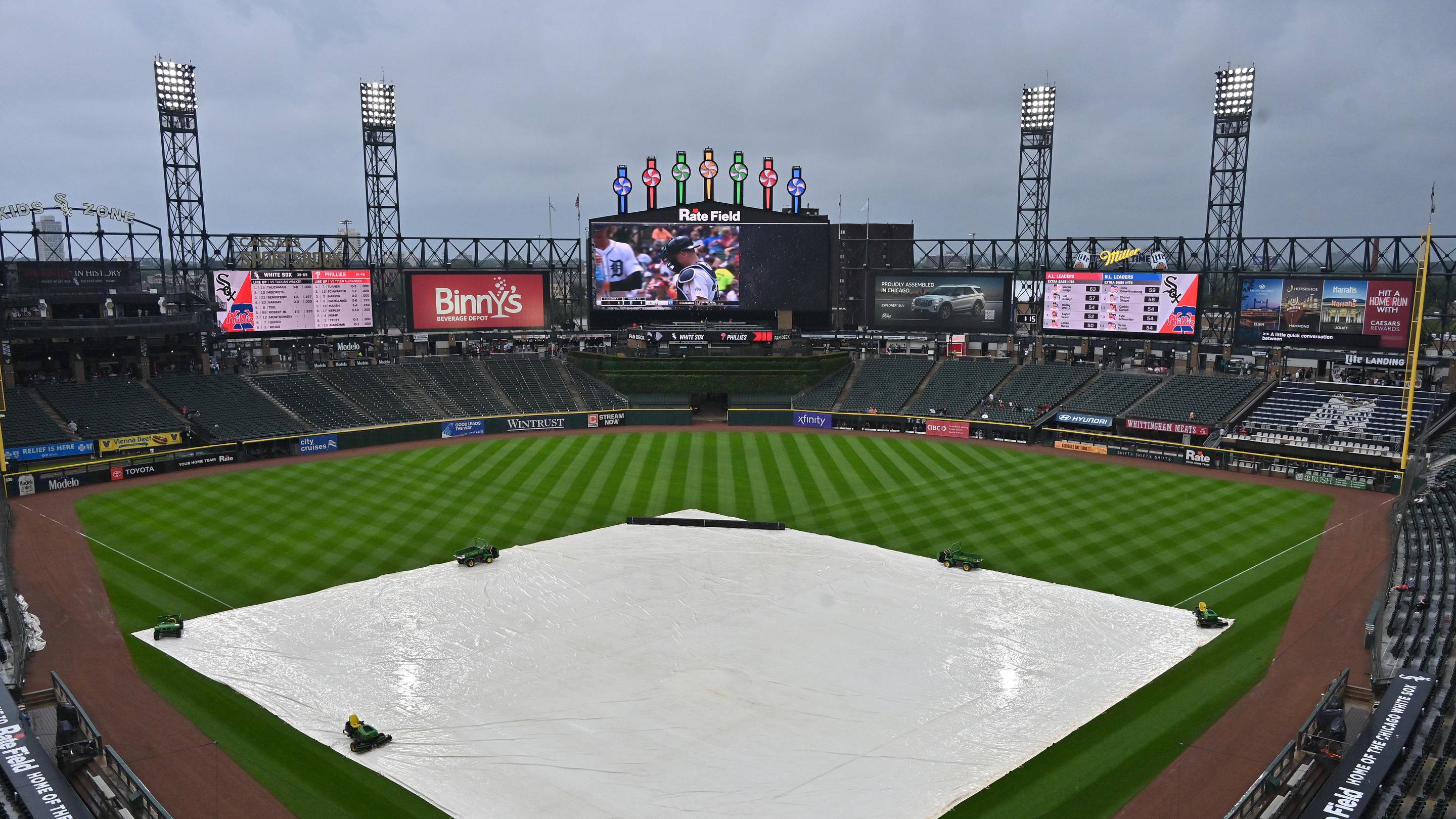 Braves vs. White Sox start time: Rain delay updates from Chicago