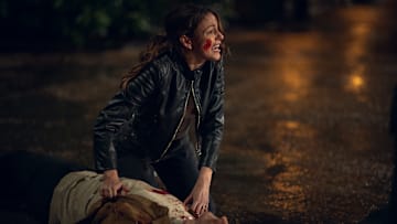 (L to R) Richard Armitage as Joe, Michelle Keegan as Maya in Fool Me Once