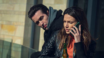 Fool Me Once. Michelle Keegan as Maya Stern in Fool Me Once. Cr. Vishal Sharma/Netflix © 2023