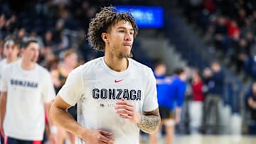Gonzaga Bulldogs guard Jalen Warley.