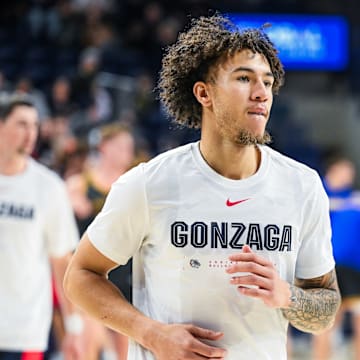 Gonzaga Bulldogs guard Jalen Warley.