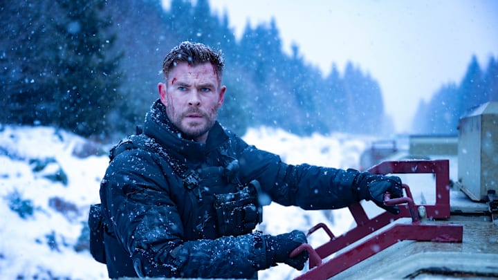 Extraction 2. (Pictured) Chris Hemsworth as Tyler Rake in Extraction 2. 