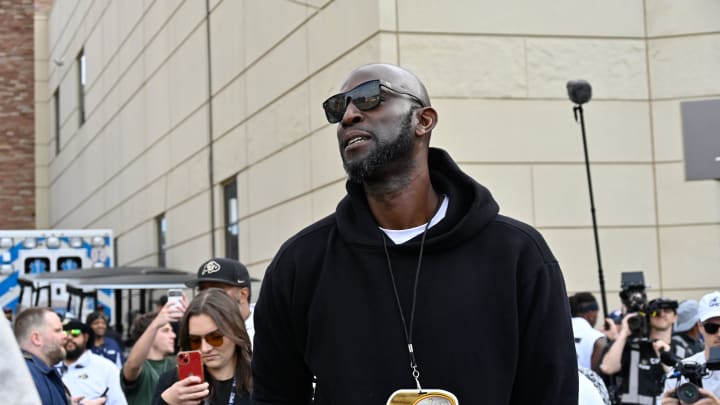 Sep 30, 2023; Boulder, Colorado, USA; Former basketball star Kevin Garnett on hand for the Colorado Buffaloes USC Trojans football game at Folsom Field. Mandatory Credit: John Leyba-USA TODAY Sports