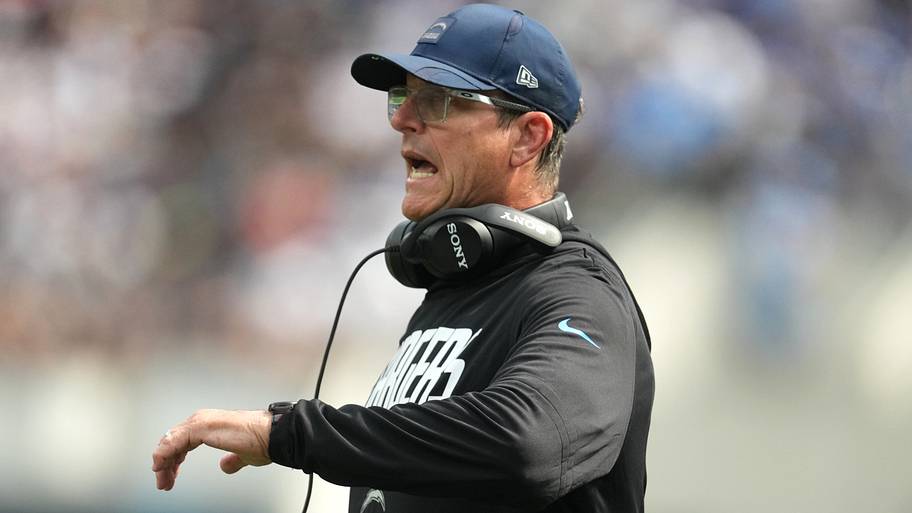 Los Angeles Chargers head coach Jim Harbaugh
