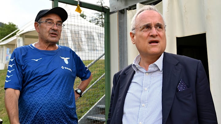 Maurizio Sarri, Claudio Lotito Maurizio Sarri, Claudio Lotito