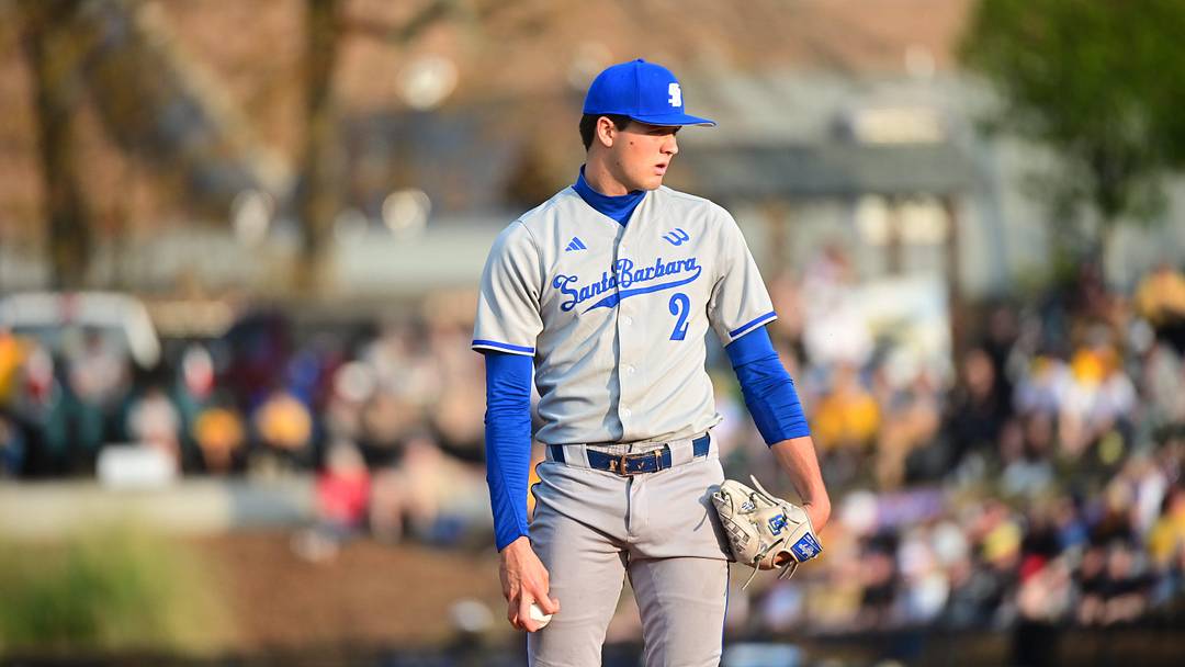UC Santa Barbara Gauchos right-handed pitcher Jackson Flora (2) pitches during the game against the Southern Miss Golden Eagles at Pete Taylor Park in Hattiesburg, Miss., on Friday, Feb. 13, 2026.