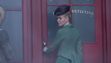 MASTERPIECE Mystery!
"Miss Scarlet and The Duke" Season 2

Episode Six
Sunday, November 20, 2022; 8-9pm ET on PBS
While Eliza and the Duke struggle with their relationship, private investigator Nash is shot just as Eliza agrees to work with him. As Eliza and Moses work to solve the attempted murder, they realize the real target of the shooting was Eliza herself.

Shown: Kate Phillips as Eliza Scarlet

For editorial use only.

Courtesy of Element 8 Entertainment and MASTERPIECE