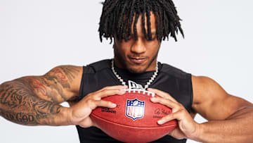 Running back Omarion Hampton