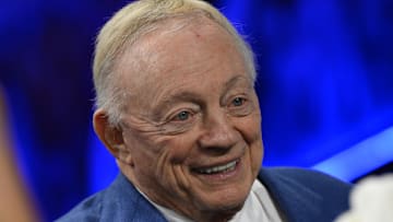 Dallas Cowboys owner Jerry Jones before a game against the Detroit Lions at Ford Field.