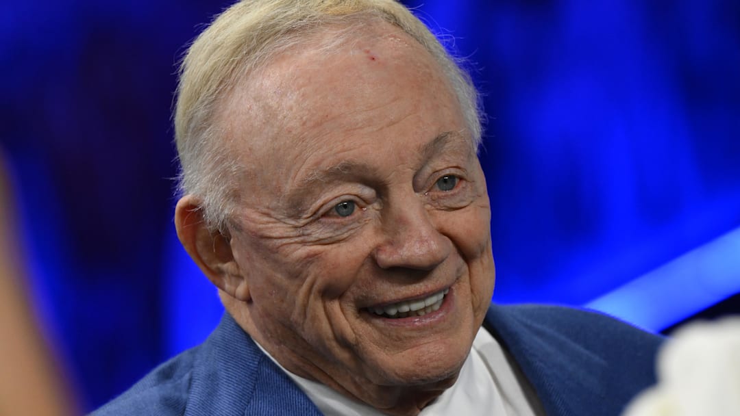 Dec 4, 2025; Detroit, Michigan, USA; Dallas Cowboys owner Jerry Jones before a game against the Detroit Lions at Ford Field.