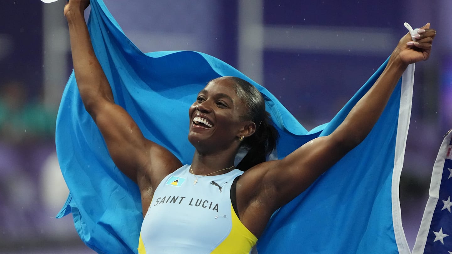 Olympic champ Julien Alfred has epic to Saint Lucia