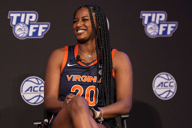 Virginia player Camryn Taylor