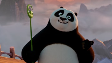 Po (Jack Black) in Kung Fu Panda 4 directed by Mike Mitchell.