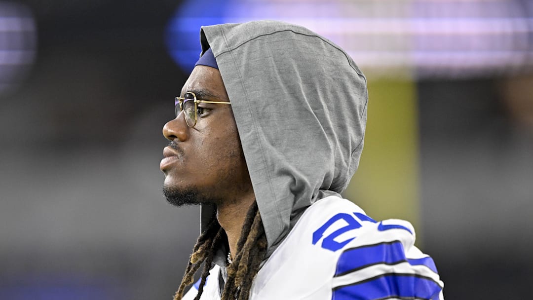 Aug 16, 2025; Arlington, Texas, USA; Dallas Cowboys cornerback Shavon Revel Jr. (27) looks on before the game against the Baltimore Ravens at AT&T Stadium. Mandatory Credit: Jerome Miron-Imagn Images Aug 16, 2025; Arlington, Texas, USA; Dallas Cowboys cornerback Shavon Revel Jr. (27) looks on before the game against the Baltimore Ravens at AT&T Stadium. Mandatory Credit: Jerome Miron-Imagn Images