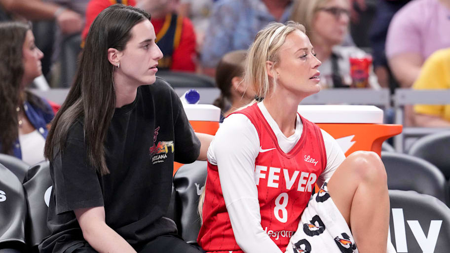 Caitlin Clark has been active on social media in the wake of Fever teammate Sophie Cunningham's season-ending injury. | Christine Tannous/IndyStar / USA TODAY NETWORK via Imagn Images