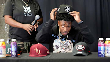 Chauncey Kennon announces he has selected Florida State University to commit to play football for. Booker High cornerback/defensive back Chauncey Kennon held a party Sunday afternoon, July 6, 2025 at the DeSoto Boys and Girls Club in Bradenton, where he would decide which college he would commit to play football for. Kennon had to choose between Miami, Florida State, Georgia and Florida.