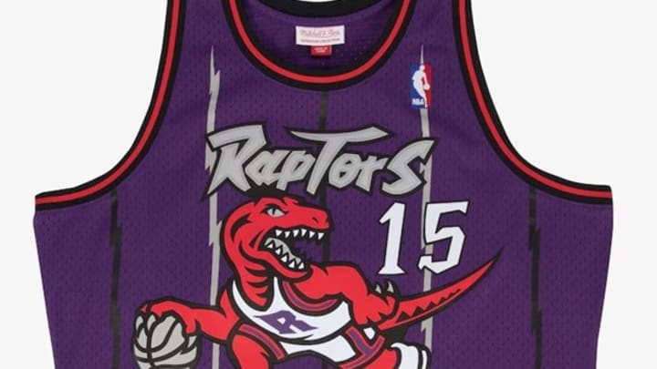 Vince Carter's Toronto Raptors jersey is discounted online. Vince Carter's Toronto Raptors jersey is discounted online.