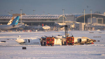 Delta Regional Jet Crash Lands At Toronto Pearson Airport