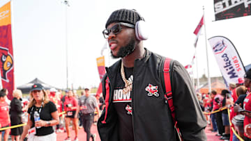 Louisville Cardinals linebacker Stanquan Clark (6) before the Louisville-James Madison college football game Friday September 5, 2025 at L&N Credit Union Stadium in Louisville, Kentucky.