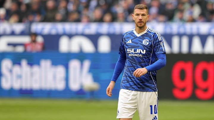 Edin Dzeko traf bei seinem Debüt für Schalke 04 direkt