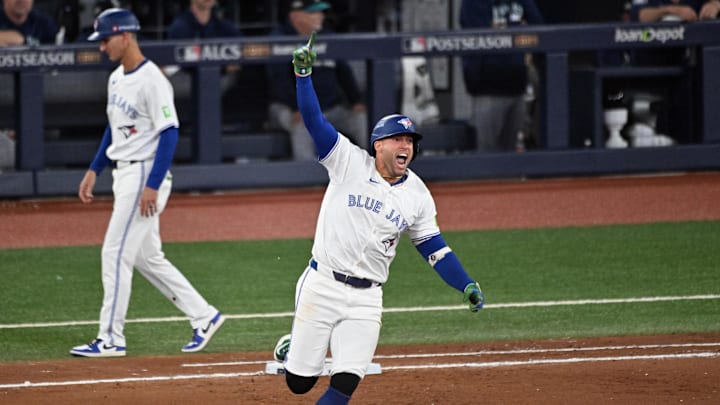 Toronto Blue Jays veteran George Springer hit a three-run home run to put his team ahead of the Seattle Mariners 4-3 in Game 7 of the 2025 ALCS.