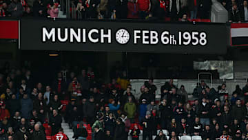 Manchester United fans remember those lost in their team's history.