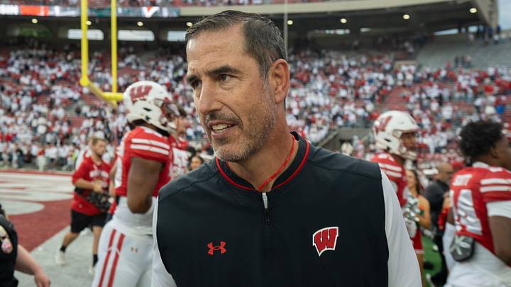Wisconsin head coach Luke Fickell is shown after their game Saturday, September 6, 2025 at Camp Randall Stadium in Madison, Wisconsin. Wisconsin beat Middle Tennessee 42-10.
