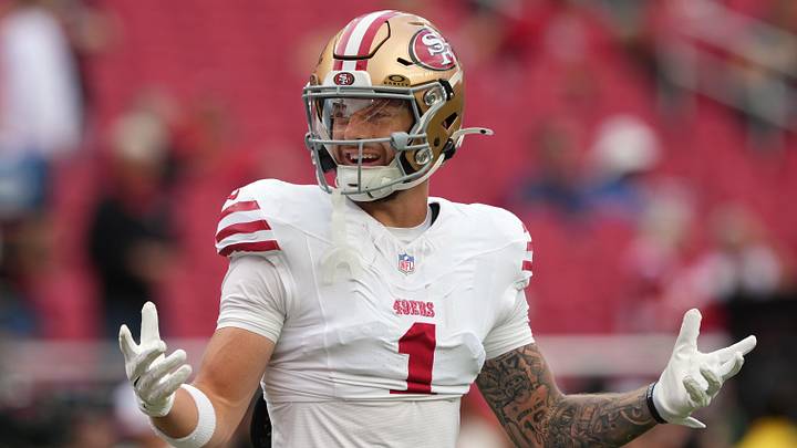 San Francisco 49ers wide receiver Ricky Pearsall (1)